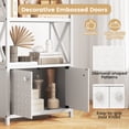 thumbnail image 6 of Giantex Bathroom Floor Cabinet, Modern Storage Cabinet, Storage Organizer, White, 6 of 9