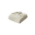 thumbnail image 1 of Manta, Manta de punto, Manta de punto con borlas, Cojín de sofá, Cama, Beige Namotu WL-00855-2, 1 of 6