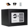 thumbnail image 1 of Caja Fuerte Negra De Seguridad Digital Con Llave Pequeña negro 1 Kingsman KMCF23N, 1 of 7