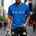 thumbnail image 2 of Men’s We the People Patriotic T-Shirt, Classic American Heritage Short Sleeve Graphic Tee, 2 of 4