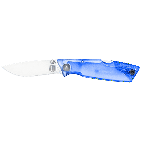Ontario Knives Wraith Lockback Knife AUS-8 Stainless/Glacier Blue Handle