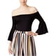 thumbnail image 2 of bar III Body de manga acampanada para mujer, negro, XX-Small, 2 of 2