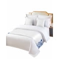 thumbnail image 2 of Xipuska Blue Botanical Bed Runners for Cal King Size Bed, Decorative Bed Throws for Foot of Bed, Wildflower Spring Floral Watercolor Bed Runner Sofa Throw Bedding Scarf Protector Slipcover, 2 of 6