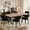 7PCS, variant on KATBOC 71in Farmhouse Dining Table Set with 4 Modern Boucle Chairs, Rustic X-Leg Design & Ergonomic Seating, Scratch-Resistant Easy Assembly for Kitchen Dining Room, Black