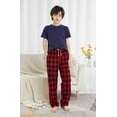 thumbnail image 2 of HiddenValor Boys Long Pajama Pants Lightweight Woven Cotton Bottom Lounge Pants with Pockets, 2 of 5