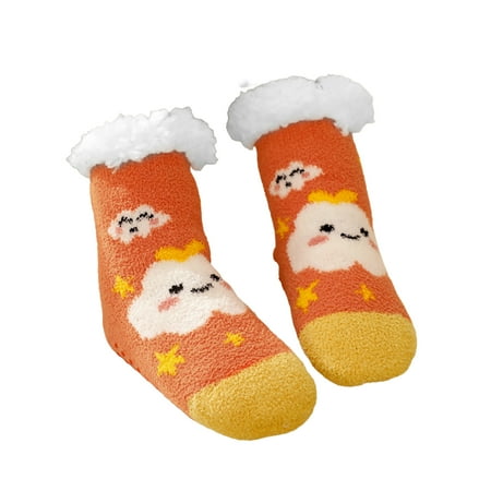 

IMSHIE Baby Fuzzy Socks Warm Thick Velvet Toddler Baby Floor Socks
