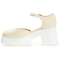 thumbnail image 2 of Journee Womens Lizaa Square Toe Ankle Strap Sporty Platform, 2 of 9