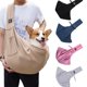 thumbnail image 2 of Cómoda bolsa para perros, bandolera para mascotas, bolsa de viaje portátil para exteriores, bolsa de transporte para gatos y cachorros, suministros para mascotas, 2 of 5