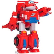 Super Wings - Jett's Super Robot Suit Large Transforming Toy Vehicle | Includes Jett | 5" Scale, Model:US720331