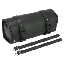 Unique Bargains Universal Motorbike Fork Handlebar Tool Bag Cycling Bag Waterproof Faux Leather Black