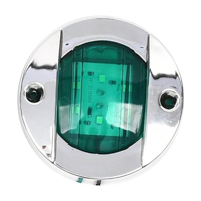 Round Marine Courtesy Navigation Lights For Pontoon Boats Kayaks And Yachts With Durable Interior Transom Stern