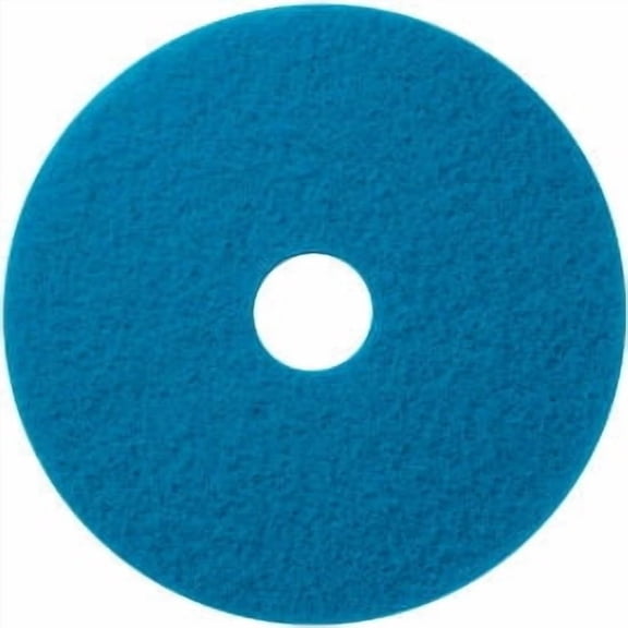 Global Industrial 13"" Scrubbing Pad Blue 5 Per Case