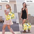 thumbnail image 6 of Large Capacity Tote Bag,Yellow Lemon Fruit Slices White Pattern Handbag Fashion Luxury Tote Bag,15.7"x13"x 5.1" Inches,Laptop Compatible, 6 of 6