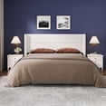 thumbnail image 6 of King Size Bed Frame, Velvet Upholstered Platform Bedframe with Wingback Headboard, No Box Spring Needed, Wood Slats, Easy Assembly, White, 6 of 7