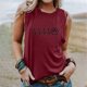 thumbnail image 2 of Tops casuales sexys de verano sin mangas para mujer Tops de chaleco sin mangas con estampado de cuello redondo regular Pompotops  lopia994667, 2 of 4
