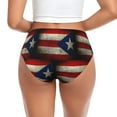 thumbnail image 2 of Women Bikini Underwear Retro Puerto-Rico-Flag Ladies Panties Hipster Briefs Undies X-Small, 2 of 6