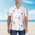 thumbnail image 4 of Lsque Cute Poodle Dog pattern Hawaiian Shirt for Men, Unisex Summer Beach Casual Short Sleeve Button Down Shirts-3X-Large, 4 of 9