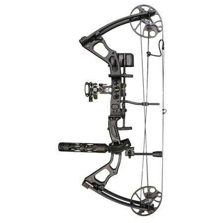 SAS Feud 25-70 Lbs Compound Bow Pro Package Fully Loaded Hunting Ready (Best Mid Level Compound Bow)