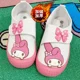 thumbnail image 1 of Sanrioed-zapatos de lona gruesa My Melody Cinnamoroll Kuromi para niños, calzado informal de suela suave Kawaii, cómodos, color blanco, regalo para niños, 1 of 5