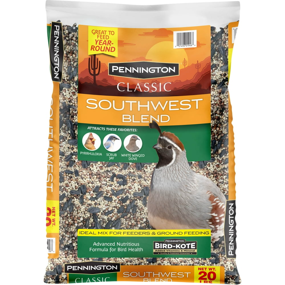 Pennington Southwest Blend Wild Bird Feed and Seed, 20 lb. Bag ...