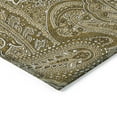 thumbnail image 4 of Addison Rugs Chantille Indoor/Outdoor Traditional Paisley Brown Washable Round Rug, 8' x 8', 4 of 6