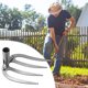 thumbnail image 5 of Rastrillo de Jardín de Acero de 4 Dientes | Cultivador y Desherbador de Hierro de Alta Resistencia | para Aireación Del Suelo, Horticultura y Paisajismo | Construcción Totalmente de Acero, 5 of 6