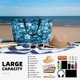 thumbnail image 5 of Fotbe Blue Kyanite Bolsa de Viaje para Playa - Resistente al Agua, Bolsa Tote de Gran Capacidad y Ligera con 7 Bolsillos para Mujeres y Hombres, 5 of 7