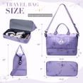 thumbnail image 2 of Gynky Travel Duffle Bag for Women Floral Weekender Bags with Shoe Compartment Carry on Overnight Bag Gym Tote Duffel Bag with Wet Pocket Hospital Bags for Travel Essentials, 2 of 9