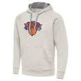 thumbnail image 2 of Men's Antigua Cream New York Knicks Big Logo Victory Pullover Hoodie, 2 of 3