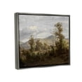 thumbnail image 3 of Classic Nature Woodland View Landscape Painting Luster Gray Framed Art Print Wall Art, 3 of 6