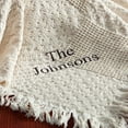 Personalized Throw Woven Block Font