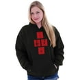thumbnail image 5 of Science Nerd Periodic Table Valentine Hoodie Sweatshirt Women Brisco Brands S, 5 of 6
