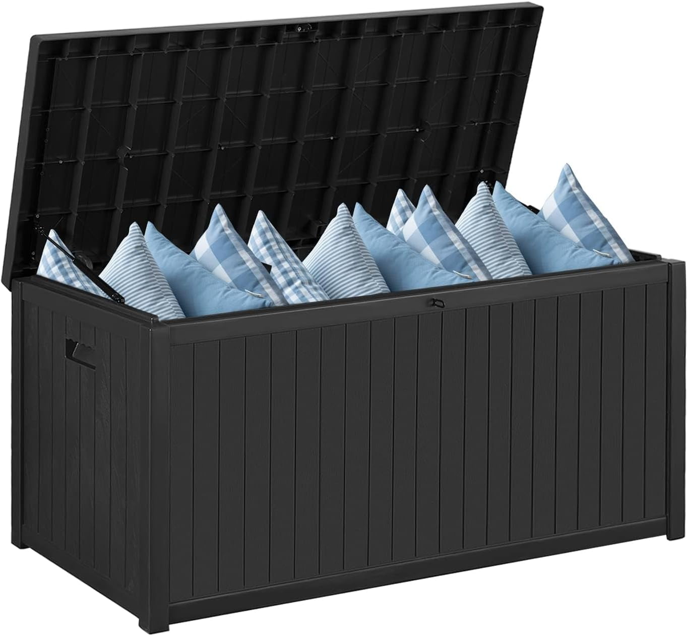 Weatherproof Folder Storage Box Lockable Outdoor Box 100 Gallon Deck Storage Box With Lockable Lid ...