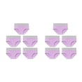 thumbnail image 2 of Sonducket 5 piezas de ropa interior de cintura alta sin costuras para mujer, bragas simples de Color sólido, cintura elástica, bragas de realce Púrpura L 2piezas, 2 of 6