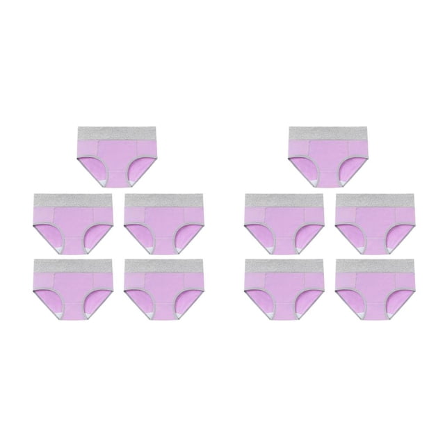 Qarigey 5 piezas de ropa interior de mujer de cintura alta Bragas de algodón Calzoncillos de cintura elástica Type4 NO4