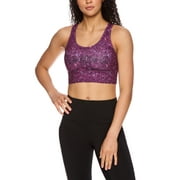Reebok Women's Renew Longlined Printed Sports Bra with Removable Cups