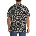 thumbnail image 5 of Fotbe Hand Drawn Snake print Short Sleeve Button Down Shirts for Men Casual Summer Beach Wrinkle Free Shirt-XX-Large, 5 of 7