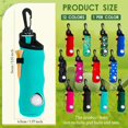 thumbnail image 3 of BlinkLLX 12 Pcs Golf Ball Tee Holder Neoprene Pouch Golf Ball Carry Bag Multicolor Portable Accessories for Man Woman, 3 of 14