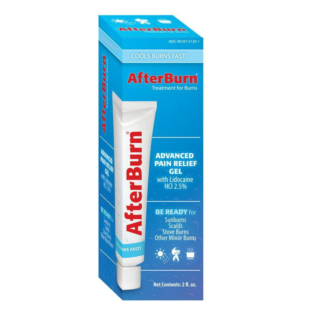 AfterBurn Burn Treatment Cools Burns Fast with Lidocaine HCl & Aloe
