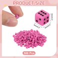 thumbnail image 2 of 500Pack Mini Dice, 5mm/0.2" Acrylic Tiny Six Side Game Dot Square Dice Bulk for Table Board Game Party Activities, Pink/Black, 2 of 6