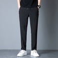 thumbnail image 2 of Pantalones Elásticos Casuales Largos Lisos Rectos Para Hombre CH-EG, 2 of 4