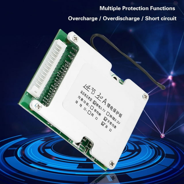 Carte de Protection de Charge Équilibrée, Carte de Protection de Batterie Li-ion, Précise et Stable pour Prolonger la Durée de Vie de la Batterie pour Série 14 Pile Li-ion