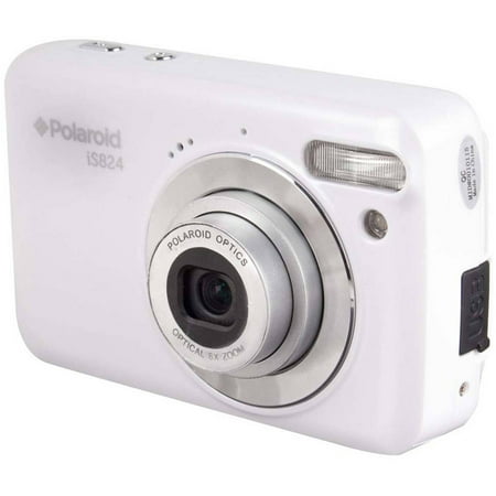 Polaroid White iS824 Digital Camera with 16 Megapixels and 8x Optical (Best Small Digital Camera Under 200)