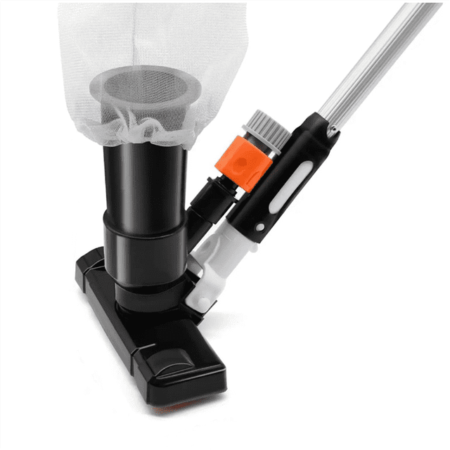 Pool Vacuum Jet Cleaner Cleaning Kit Professional Durable Suction Head and Mesh Bag for SPA Pond Fountain-EU