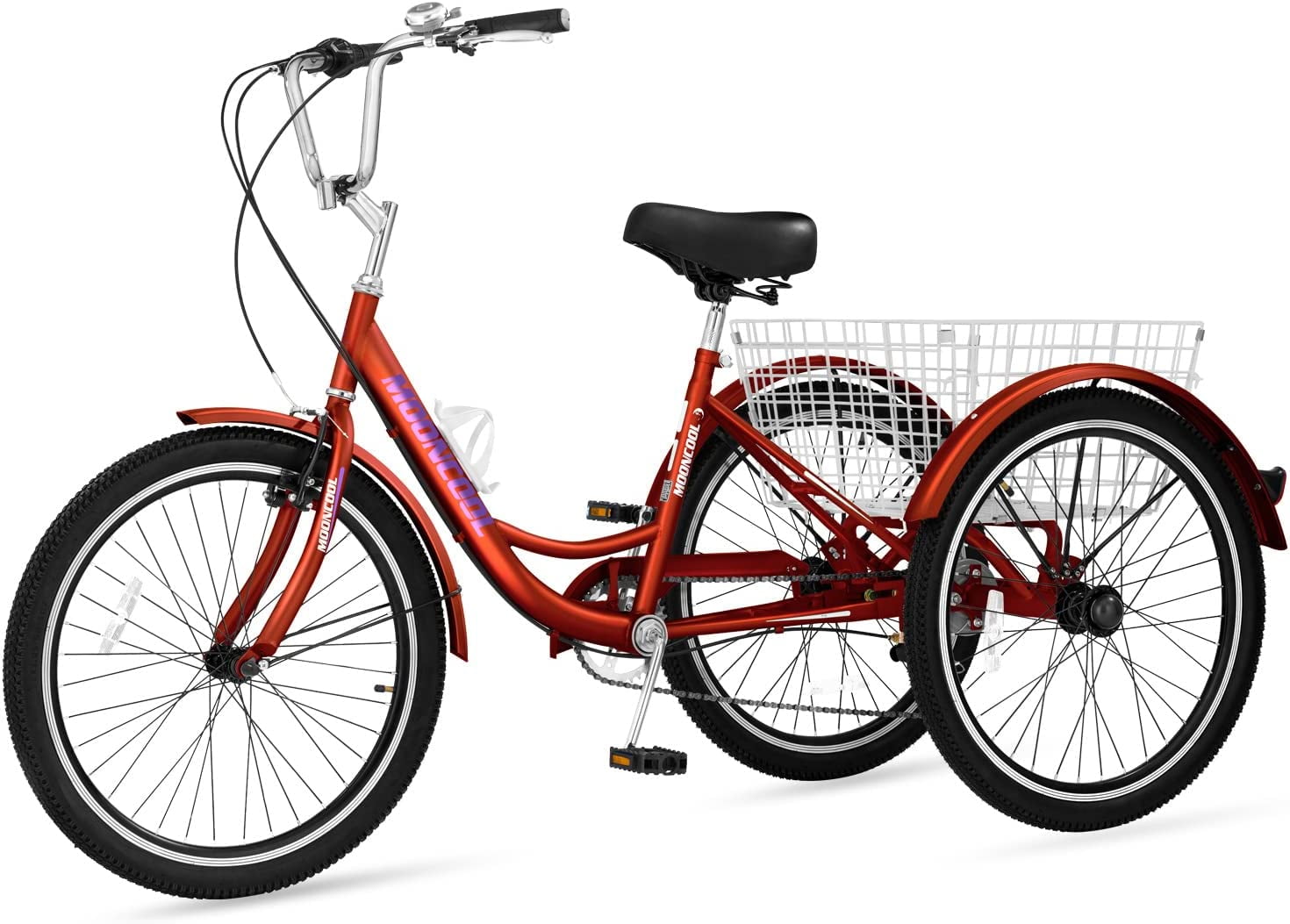 24inch Adult Tricycles 7 Speed 3-Wheel Bike Cruise Trike Elder/Teens sport Bike 