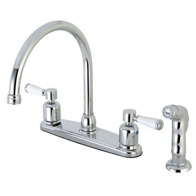 Kingston Brass FB791DPLSP Paris Centerset Kitchen Faucet, Polished Chrome