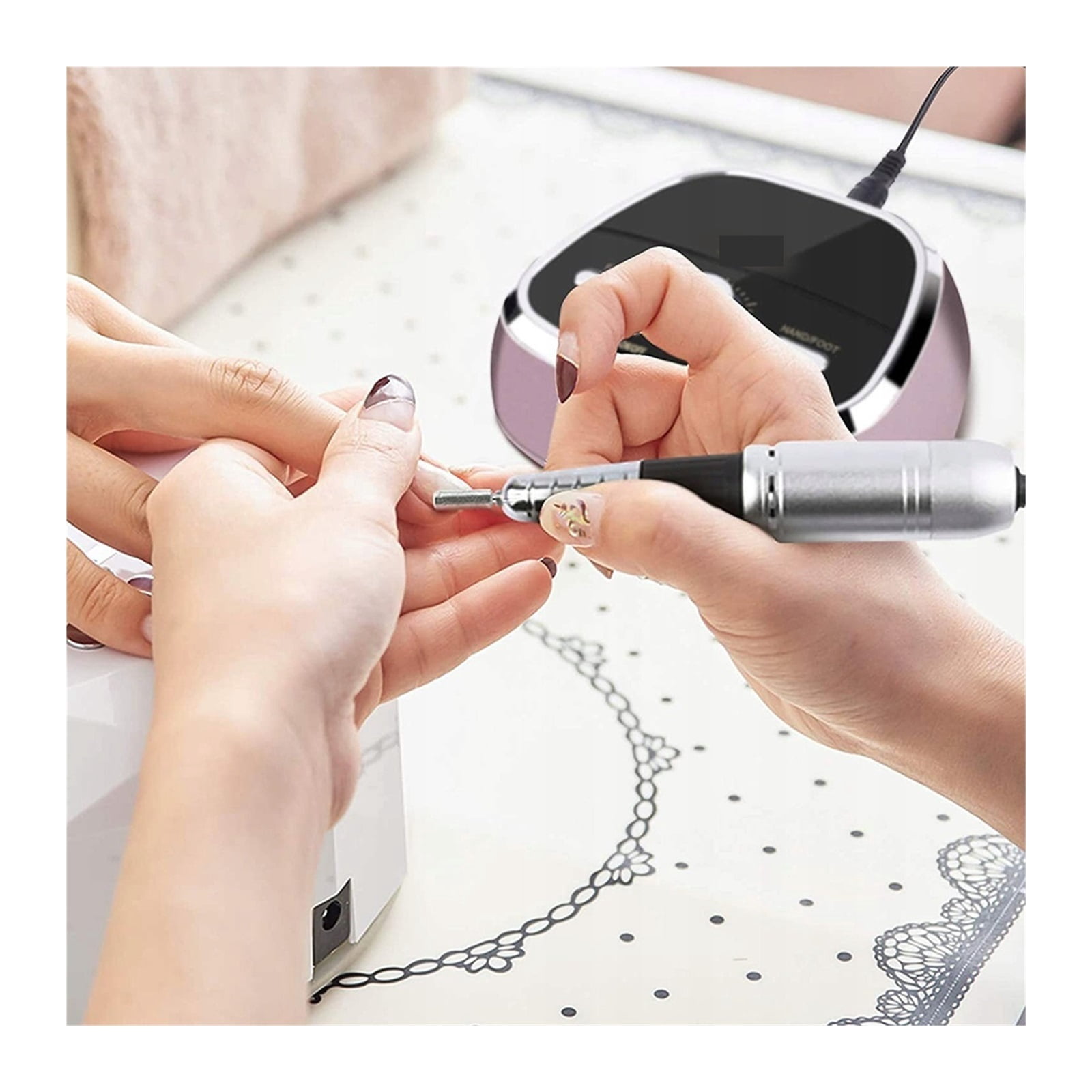 Electric Nail Drill Manicure Machine, Professional Milling Cutter For Nail Art Tool, 35000RPM Nail Gel Polisher ,Low Noise