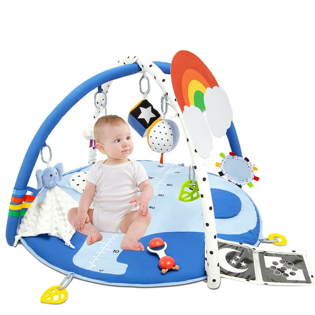 SYNPOS Baby Play Gym, Baby Play Mat, Baby Gym and Playmats for Baby