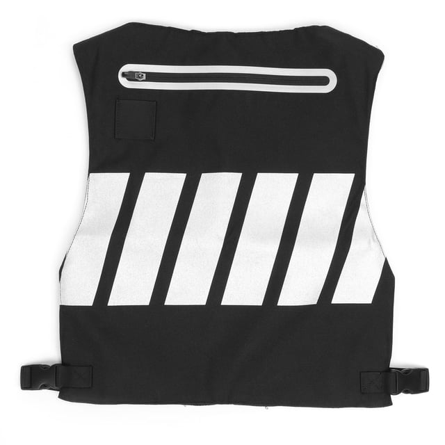 Chaleco reflectante de seguridad, ropa de ciclismo, chaleco para entrenamiento en el patio, equipo deportivo, blanco y negro