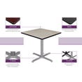 thumbnail image 4 of Regency 30 in. Small Square Breakroom Table- Maple Top, Chrome Legs, 4 of 5